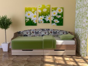 Кровать Юниор Тип 2 Микровелюр-марки 800х1600 в Красноуфимске - krasnoufimsk.magazinmebel.ru | фото - изображение 1