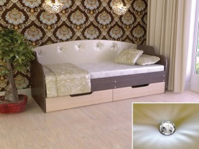 Кровать Юниор Тип 2 Венге/дуб молочный 800х1600 в Красноуфимске - krasnoufimsk.magazinmebel.ru | фото