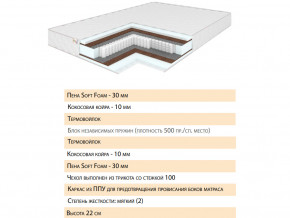 Матрас Шалла 140х200 в Красноуфимске - krasnoufimsk.magazinmebel.ru | фото - изображение 2