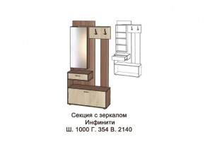 Секция с зеркалом в Красноуфимске - krasnoufimsk.magazinmebel.ru | фото