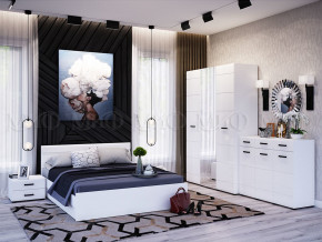 Спальня Нэнси New МДФ Белый глянец холодный, Белый в Красноуфимске - krasnoufimsk.magazinmebel.ru | фото