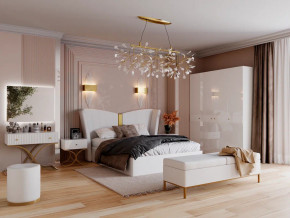 Спальня Рише белый глянец с перламутром в Красноуфимске - krasnoufimsk.magazinmebel.ru | фото - изображение 1