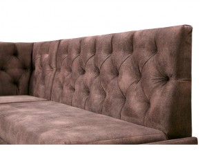 Угловой диван Призма каретная стяжка коричневый с коробами в Красноуфимске - krasnoufimsk.magazinmebel.ru | фото - изображение 2